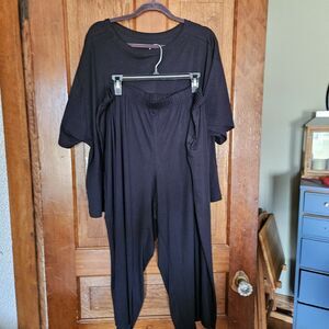 Amazon 3XL Womens 2 Piece Pajamas Sets Summer Sleepwear Short Sleeve Top